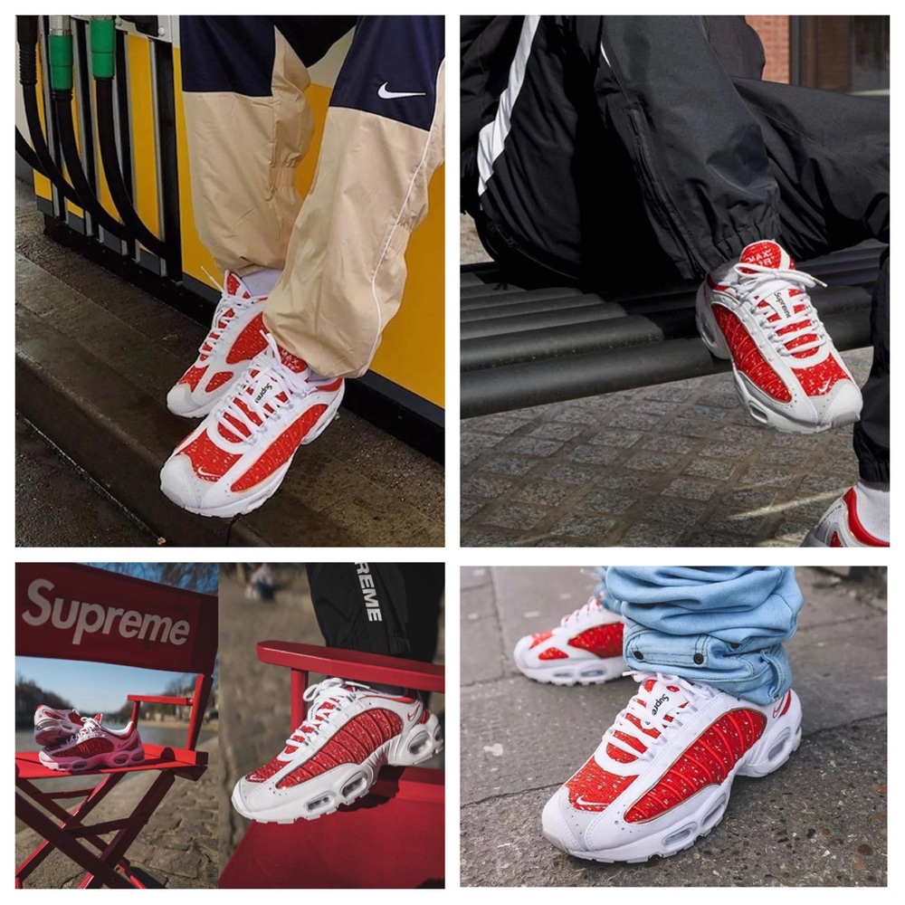 Supreme x Nike Air Max Tailwind IV Red White - Picture 15 of 16